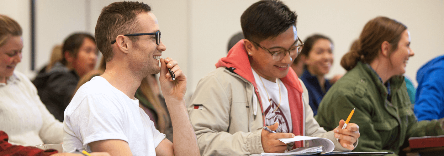 Seattle Pacific University students in class